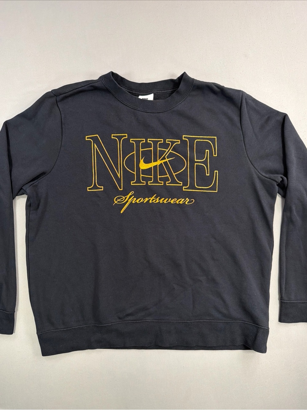 Nike Men’s Black Crewneck with Gold Logo
